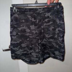 Lululemon Black and Gray Camo Shorts
